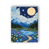 Wergund 5D DIY Diamond Art Moon, Diamond Art Kits for Adults Landscape, Diamond Painting Full Drill Crystal Rhinestone Embroider