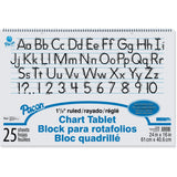 Pacon Chart Tablet, 24 x 16, 1 1/2 Ruled, 25 Sheets