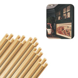 Birch Round Dowels (1/4 x 36, Pack of 25) | Variety of Diameters & Wood Species | Unfinished Wooden Dowel Rods for Crafts & DIY
