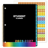 Student Planner 2026-2027 - School Planner 2026-2027, July 2026 - June 2027, 9 x 11, 3-Hole Punched Academic Planners with Stick