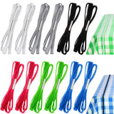 Tablecloth Strap Bands Elastic Picnic Table Bungees Cloth Cord to Hold Down Table Cloths for Camping Wedding Outdoor (12 Pieces)