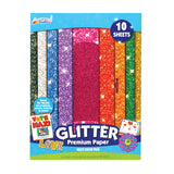 ArtSkills 9 x 12 Paper for Arts & Crafts, 10 Pcs, Assorted Glitter