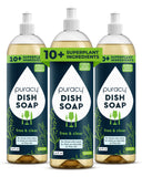 Puracy Natural Dish Soap Packs- Unscented Skin-Softening Plant-Based Dishwashing Soap, Non-Toxic Dish Soap, Fragance Free Organi