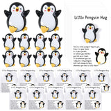 XunYee 30 Sets Pocket Hug Positive Penguin Gifts Little Penguin Pocket Hug Cards with Bags Stress Anxiety Relief Gifts Birthday