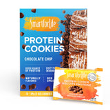 SMART FOR LIFE Chocolate Chip Protein Cookies - High Protein Cookie Diet - 12 Count - Meal Replacement - On-the-Go Snack - Low S