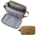 BAGSMART Toiletry Bag for Men, Canvas Travel Toiletry Organizer Dopp Kit Water-resistant Shaving Bag for Toiletries Accessories,