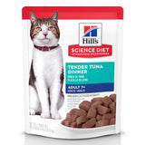 Hill's Science Diet Adult 7+, Senior Adult 7+ Premium Nutrition, Wet Cat Food, Tuna Stew, 2.8 oz Pouch, Case of 24