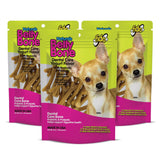 Fido Naturals Belly Bones for Dogs, Yogurt Flavored Mini Dog Dental Treats - 21 Treats Per Pack, 3 Pack - for Small Dogs, Made i