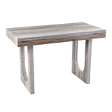 Sei Furniture Chadkirk Writing Desk, Brown Faux Marble (Amz7336211Oh)