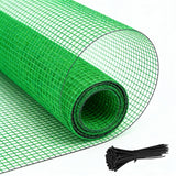 Quobiad 4x100 FT Garden Fence,0.4 Mesh Plastic Fencing Deer Netting Roll
