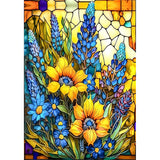 wmpikd Diamond Art Painting Kits for Adults 5d DIY Flower Gem Art Kit Round Full Drill Small Paint with Diamonds for Beginners C