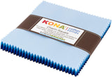 Kona Cotton Solids Waterfall Charm Square 42 5inch Squares Charm Pack Robert Kaufman CHS73242