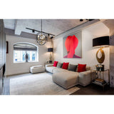 Living District Wallace 3-Light Metal Pendant In Matte Black/Brass/Clear