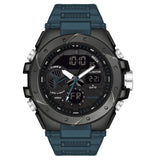Carlington Analog-Digital Sports Watch Chronograph, Dual Time,Alarm, Stopwatch, Calendar, Water-Resistant, Shock-Resistant, Back