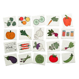 Tater Tats Veggie Lovers Pack: 20 Temporary Vegetable Tattoos
