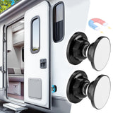 Strong Magnetic RV Door Holder - 2 Pack Camper RV Door Catch to Keep Doors Open in Breeze, Easy to Install, with Adhesives & Scr