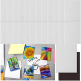 Engrowtic 25 Pcs Mini Magnetic Painting Canvas Panel Mini Canvas Boards for Painting Tile Art for Fridge Locker Art Crafts DIY(R