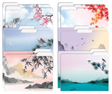 Better Office Products Decorative File Folders, 12 Pack, 6 Unique Designs, Heavyweight, Letter Size (9.5 x 11.5) with 1/3 Cut T