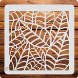 Kachi Pencil Leaf Pattern Stencils for Art and Craft Painting, Size 6 x 6 inch Reusable Stencil for Painting, Fabric, Glass, Wal
