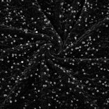 Black Sequin Fabric 5 Yards Stretch Sequin Velvet Fabric by The Yard Glitter Upholstery Fabric Sparkling Material for Sewing DIY