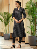 Libas Women'S Cotton Straight Kurta (37247_Black