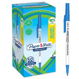 Paper Mate Kilometrico Ballpoint Pens | Long Writing with Medium Point (1.0mm) | Blue Ink | 80% Recycled Plastic | 50 Count
