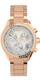 Timex TW2V57900JI 38 mm Womens Standard Chronograph Watch Rose-Gold & Silver