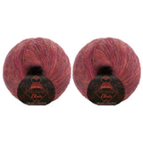 JubileeYarn Mohair Elixir Yarn - 50g/Skein Baby Wool Blend - Bloody Mary - 2 Balls