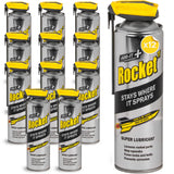 Rocket TT Multi-Purpose Lubricant Spray, 15.2 Fl Oz (Pack of 12) - Penetrating Oil & Anti-Corrosion Spray for Rusted Bolts, Tool