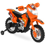 Best Choice Products Kids 6V Ride On Motorcycle w/Treaded Tires, Working Headlights, 2mph Top Speed, Training Wheels, Realistic