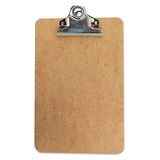 Universal 05610 Hardboard Clipboard, 3/4Inch Capacity, Holds 5w x 8h, Brown