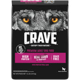 CRAVE Grain Free High Protein Adult Dry Dog Food with Lamb, 12 lb. Bag