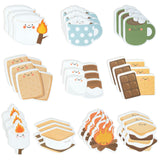 CJiangpo 30Pcs Marshmallow Sticky Notes - 600 Sheets Cute Self Stick Notepad Memo Pads Funny Cartoon Page Markers for Classroom