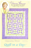 Quilt In A Day EB1281 Eleanor Burns Pattern, Opposites Attract