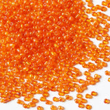 4mm Orange Seed Beads for Jewelry Making 200 Grams About 3380 pcs,6/0 Glass Craft for Making Earrings, Bracelets, Pendants, Wais