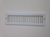 Toe Ductor Under Cabinet Heating and Cooling White Register Plate
