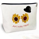 Horror Movie Lover Gift Art the Clown Cosmetic Bag Art Was Here Makeup Bag Horror Movie Fan Gift Makeup Bag for Women Friend Gir