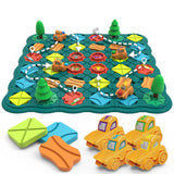 Kids Toys STEM Board Games - Logic Road Builder Brain Teasers Puzzles for 4 5 6 7 Year Old Boys Girls, Educational Montessori Bi