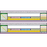 North Star Teacher Resources Adhesive Intermediate Traditional Cursive Desk Plates, 17.5 x 4, 36 Per, 2 Packs, Multi, 2 Count