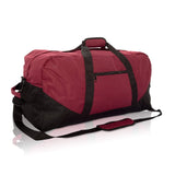 DALIX 25 Big Adventure Large Gym Sports Duffle Bag in Maroon