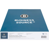 Business Source 6Part Manila Classification Folders