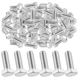 Zonon 50 Pcs 5/16-18 x 1 Hex Head Screw Bolt 18-8 (304) Stainless Steel Hexagon Bolts, Fully Threaded, Plain Finish, External He