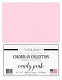 Cardstock Warehouse Colorplan Candy Pink 8.5 x 11 100 Lb. / 270 Gsm Matte Premium Cardstock Paper 25 Sheets