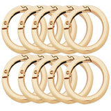 Bytiyar 10 pcs 1.5 inch (38 mm) Big Round Carabiners Clips Metal Trigger Spring O Rings Snap Hooks DIY Charms Accessory for Keyc