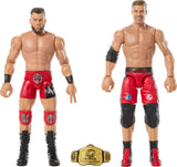 Mattel WWE Main Event Showdown Action Figures 2-Pack with Accessory, Series #22 Austin Theory & Grayson Waller Collectible Set,