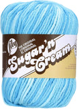 Lily Sugarn Cream Super Size Ombres Yarn, 3 oz, Swimming Pool, 1 Ball