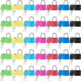 Suitcase Locks with Keys, Small Metal Padlocks Multicolor Luggage Locks Travel Keyed Mini Locks Tiny Lock and Key Keyed Padlocks