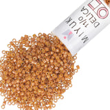 Miyuki Delica Seed Beads - Size 11/0 (1.6 mm), DB2273, Glazed Opaque Pecan, 7.2 g, Approx. 1440 Beads, Made in Japan