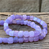 Artsy Crafts Natural Morganite Square Cube Beads 8mm Gemstone Beads for Jewelry Making Charm Bracelet Necklace Earrings Rosary (