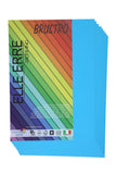 Brustro Elle Erre Coloured Card Stock Craft Paper A4 Size 220 Gsm Azzurro Colour, Pack Of 9 Sheets. Light Blue Shade|Ideal For S